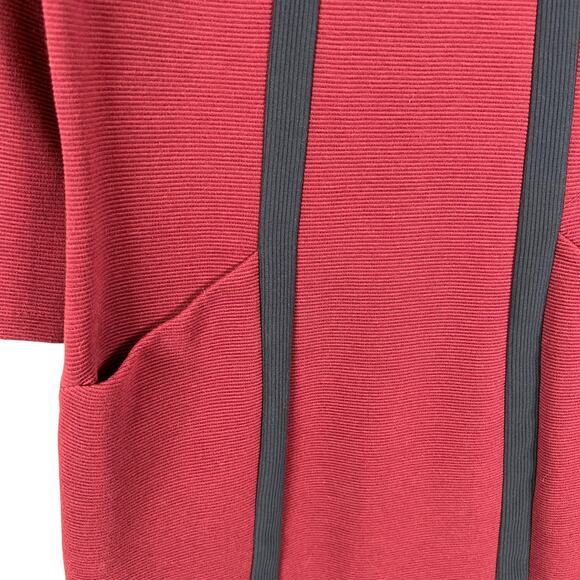 Boden Anita Ottoman Tunic Dress Burgundy Navy Women's 4 - Picture 6 of 11